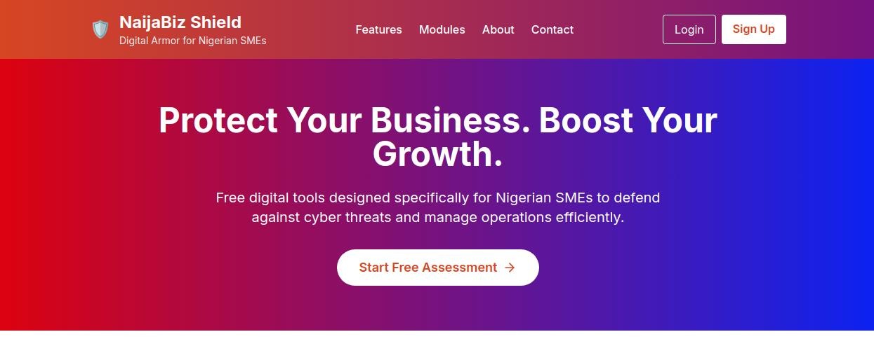 NaijaBiz Shield Security Platform